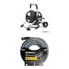 Gorilla 175 ft. Aluminum Zero Rust Mobile Hose Reel and ToughLite 5/8 in. x 100 ft. Heavy Duty Garden Hose Combo
