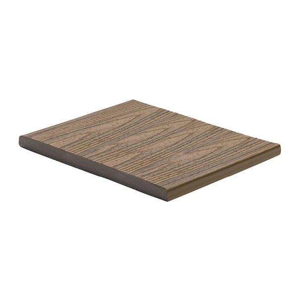 Trex Transcend 1 in. x 12 in. x 12 ft. Havana Gold Composite Deck