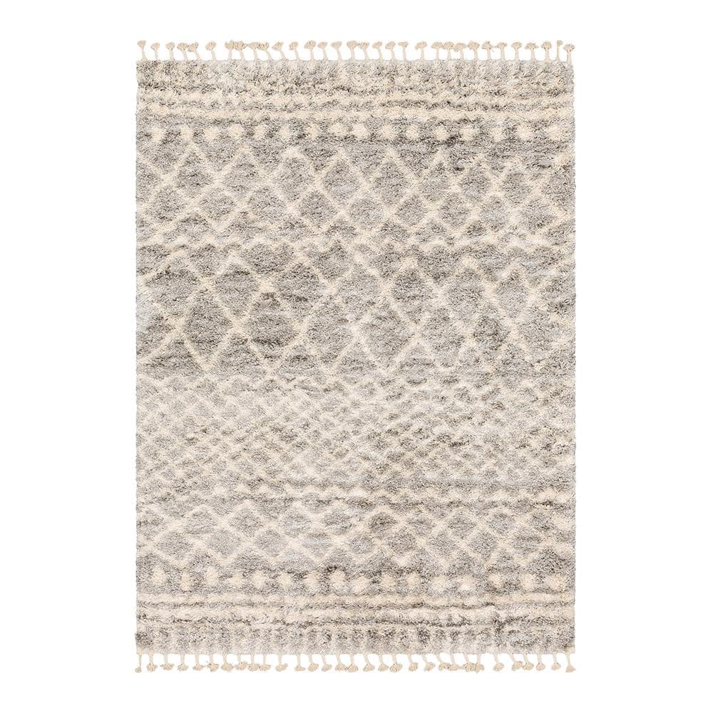 Stylewell Caspian 5 Ft. X 7 Ft. Gray Moroccan Area Rug 680039 - The 