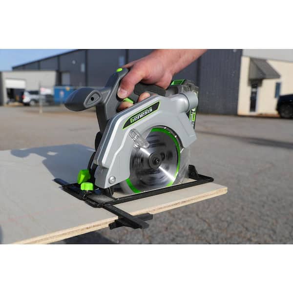GENESIS 6-1/2 in. x 24-Tooth Wood Cutting Thin Kerf Circular Saw