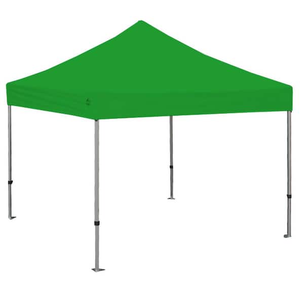 King Canopy Goliath 10 ft. x 10 ft. Silver Frame Instant Pop Up Tent with Green Cover