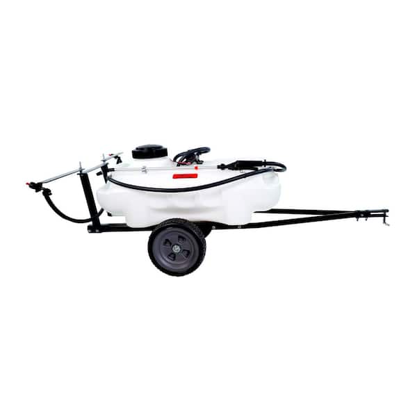 15 Gal. Tow Behind Lawn Sprayer with Self-Storing Design
