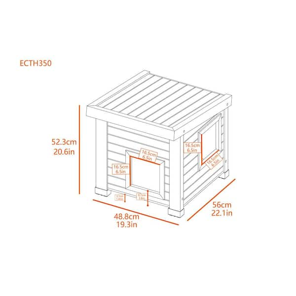 Ecoflex outdoor cat house sale