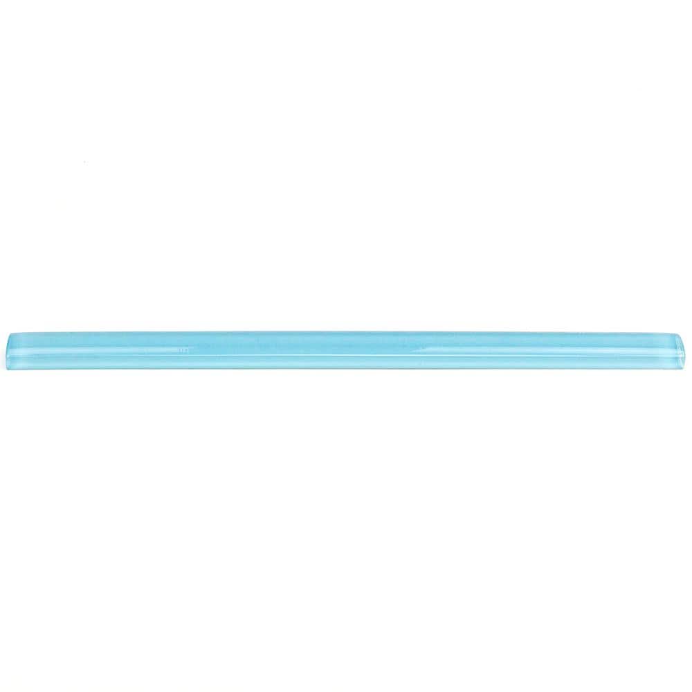 Aqua 3/4 in. x 12 in. Glass Pencil Liner Trim Wall Tile price history on PriceWatchPro