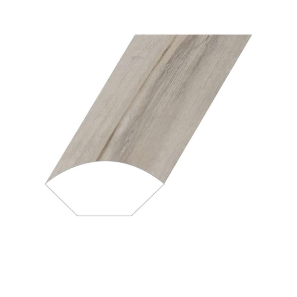 Montserrat Victorum Axiom Frost 0.6 in. T x 1 in. W x 94.5 in. L Vinyl Quarter Round Molding