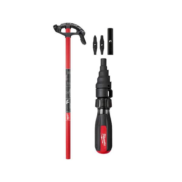 Milwaukee 3/4 in. Iron Conduit Bender and Handle with 7-in-1 Conduit Reaming Multi-Bit Screwdriver