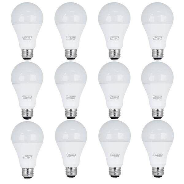 Feit Electric 50/100/150W Equivalent Soft White (2700K) A21 LED 3-Way Light Bulb (Case of 12)