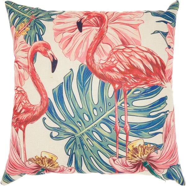 Mina Victory Trendy, Hip, New-Age Multicolor 18 in. x 18 in. Throw Pillow