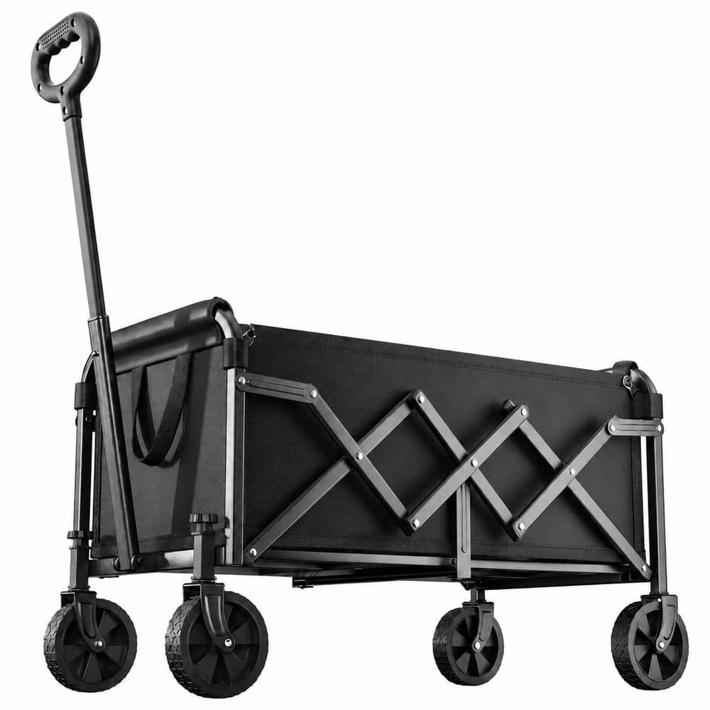 3.5 cu. ft. Steel Frame Oxford Fabric Garden Cart Folding Wagon 350 lb Capacity Lightweight for Shopping Camping Beach price history on PriceWatchPro