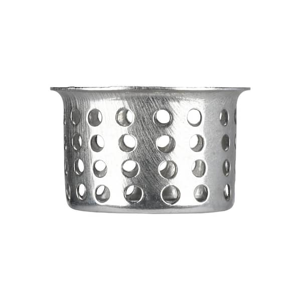 Danco 80900 Basket Strainer with Rubber Stopper Chrome 