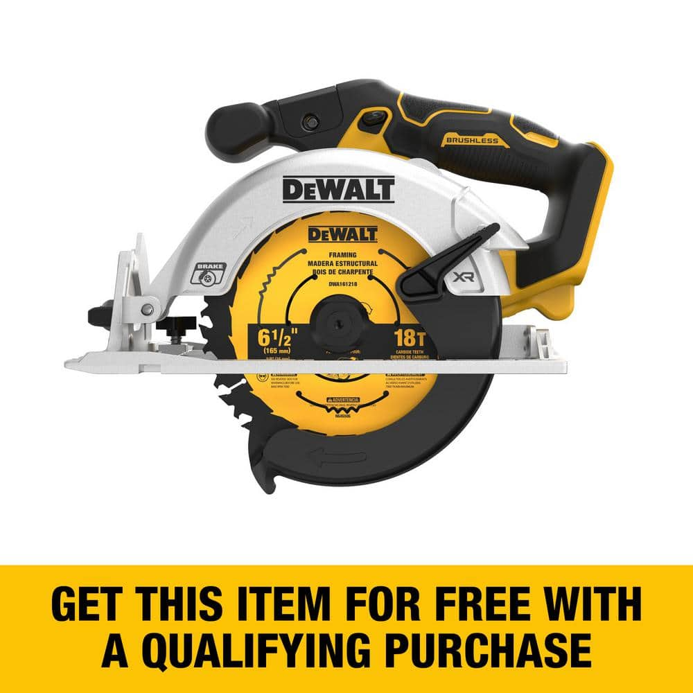 DEWALT 20V MAX Cordless Brushless 6 1 2 in. Sidewinder Style Circular Saw Tool Only DCS565B The Home Depot