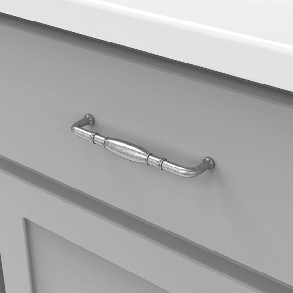 Hickory Hardware 8, 5, 4 , inch sleek bare metal drawer pulls