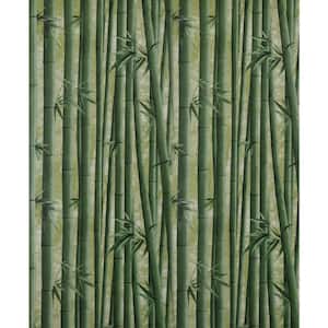 Bamboo Shoots Green Vinyl Strippable Roll (Covers 26.6 sq. ft.)