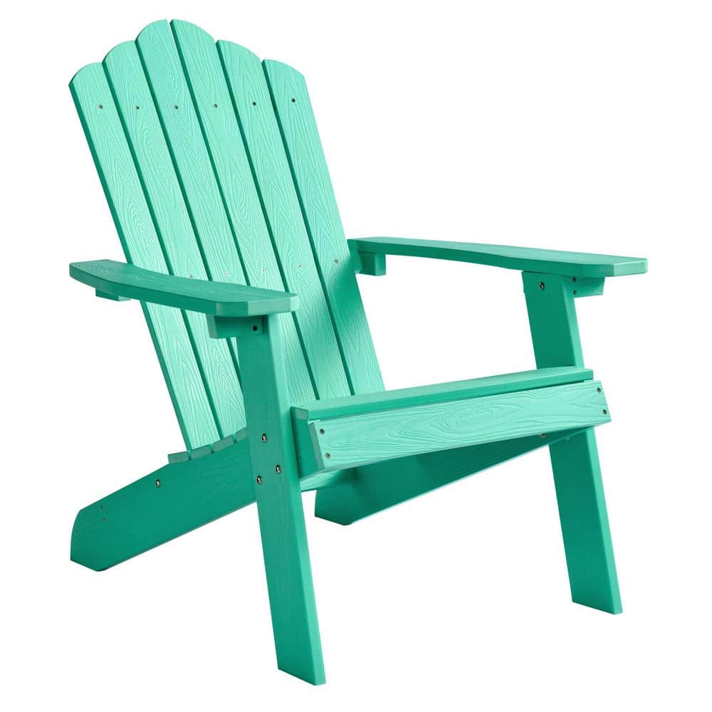 HOOOWOOO Aspen Green Outdoor Classic Recycled Plastic Adirondack Chair