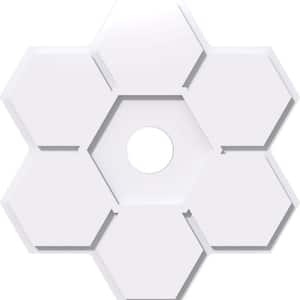 1 in. P X 14 in. C X 40 in. OD X 6 in. ID Daisy Architectural Grade PVC Contemporary Ceiling Medallion