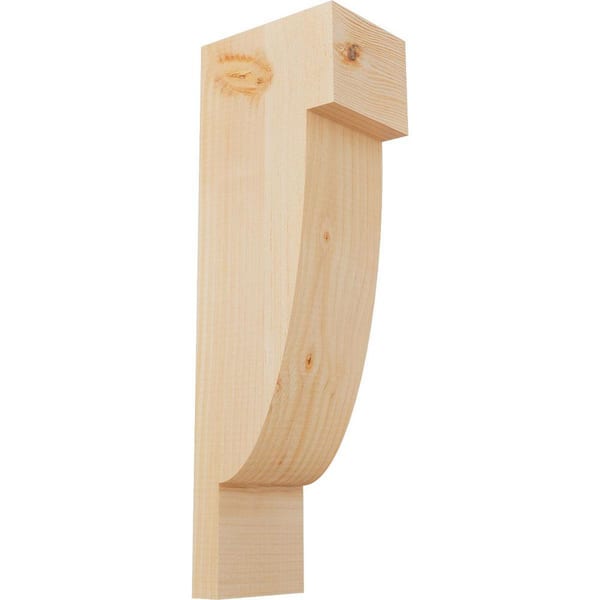 Ekena Millwork 5-1/2 in. x 8 in. x 24 in. Douglas Fir Alpine Smooth Corbel
