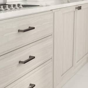 Torcello Collection 5 1/16 in. (128 mm) Beaded Honey Bronze Transitional Rectangular Cabinet Bar Pull