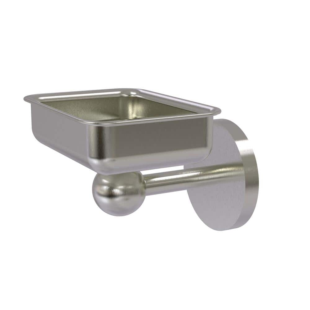 Allied Brass Skyline Collection Wall Mounted Soap Dish in Satin Nickel