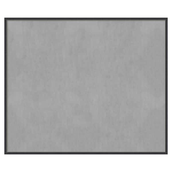 Amanti Art Stylish Black Narrow 49 in. x 41 in Framed Magnetic Board
