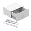 Everbilt Genevieve White Adjustable Closet Organizer Large Drawer Kit ...