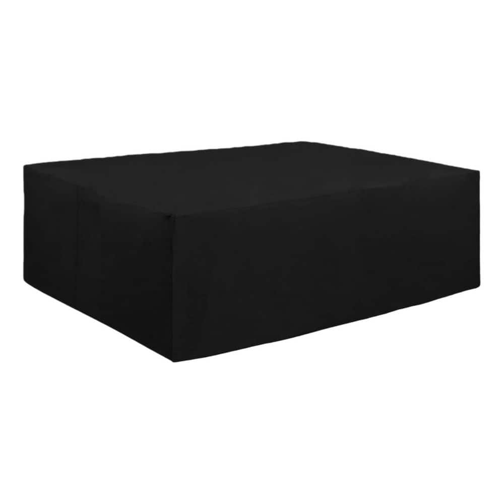 Black 110 in. x 84 in. x 28 in. 600D Heavy Duty Patio Furniture Cover, Outdoor Rectangular Table and Chair Set price history on PriceWatchPro