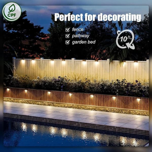 20-Pack Solar Deck Lights – Waterproof Outdoor Step Lights, Warm White, Automatic On/Off, Easy Mount For Stairs, Fences, Patios & Pathways