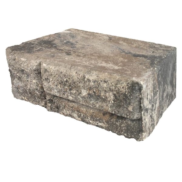 Natural Impressions Ashlar 4 in. x 12 in. x 7 in. Oak Run Gray/Tan Concrete Retaining Wall Block
