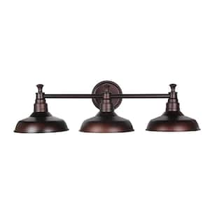 Kimball 3-Light Textured Coffee Bronze Indoor Vanity Light