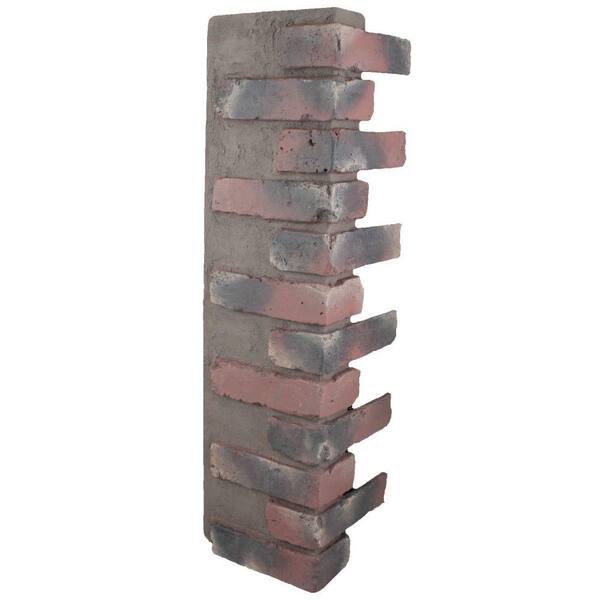 Superior Building Supplies Chicago Red 32-1/2 in. x 9-3/4 in. x 8-1/8 in. Faux Reclaimed Brick Outside Corner