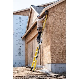 15 ft. Reach Fiberglass Twin Step Multi-Position Ladder with Removable Project Bucket, 375 lbs. Load Capacity Type 1AA