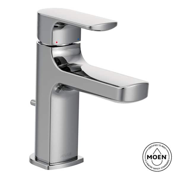 MOEN Rizon Single Hole Single-Handle Bathroom Faucet in Chrome