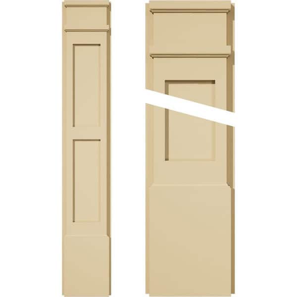 Ekena Millwork 2 in. D x 8 in. W x 48 in. L Primed Polyurethane Pilaster 1- Pack