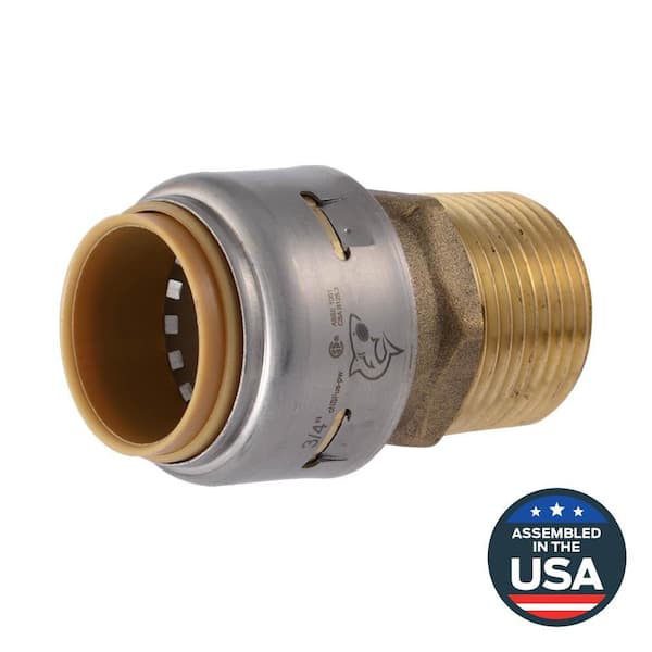 Max 3/4 in. Push-to-Connect x MIP Brass Adapter Fitting