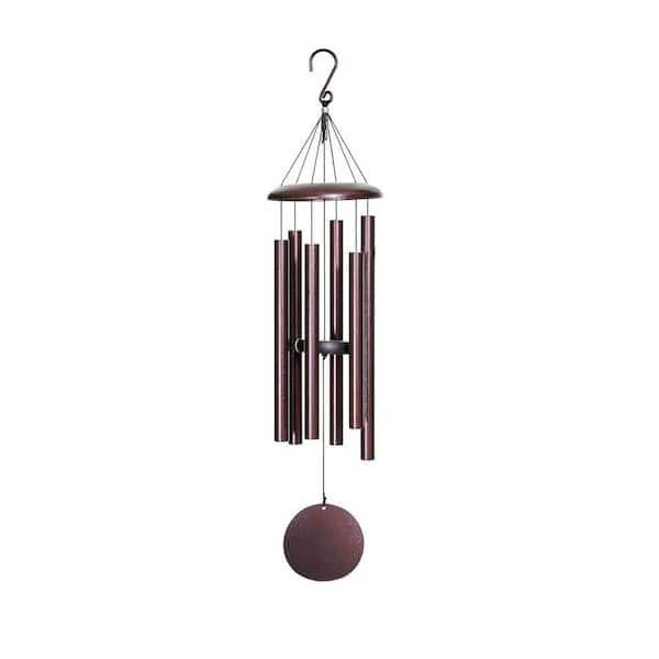 38 Inch Outdoor Wind Chimes Deep Tone Bronze Aluminum Adjustable Tubes for Garden Patio Home Decor Gift
