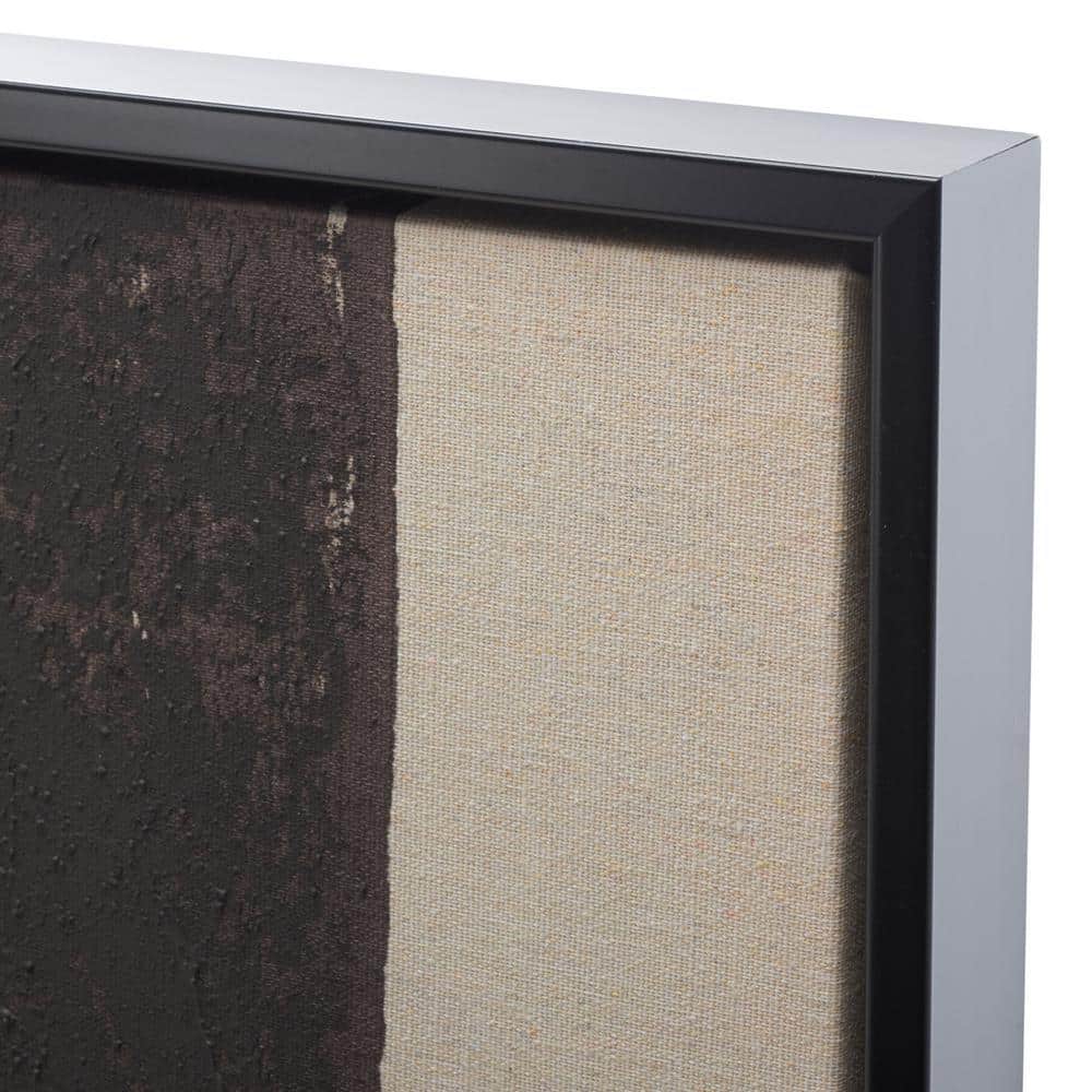 Inky Freeway Taupe and Brown Abstract Canvas Print