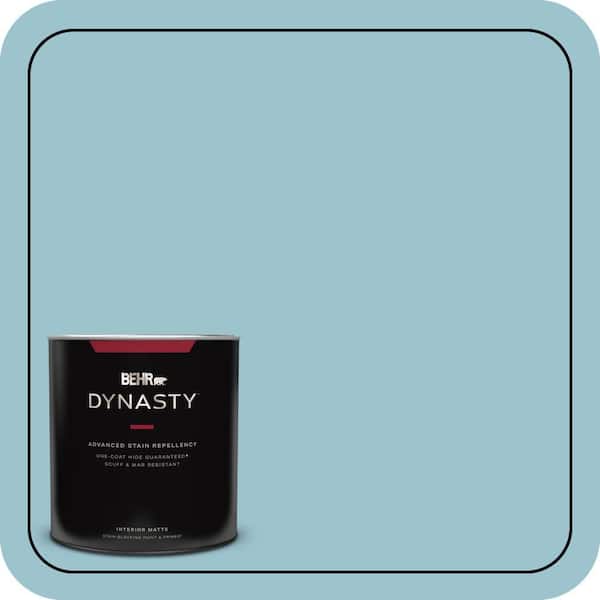 BEHR DYNASTY 1 qt. #ICC-99 Alluring Blue Matte Interior Stain-Blocking Paint & Primer