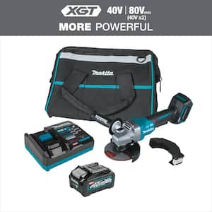 40V Max XGT Brushless Cordless 4-1/2/5 in. Paddle Switch Angle Grinder Kit with Electric Brake (4.0Ah)