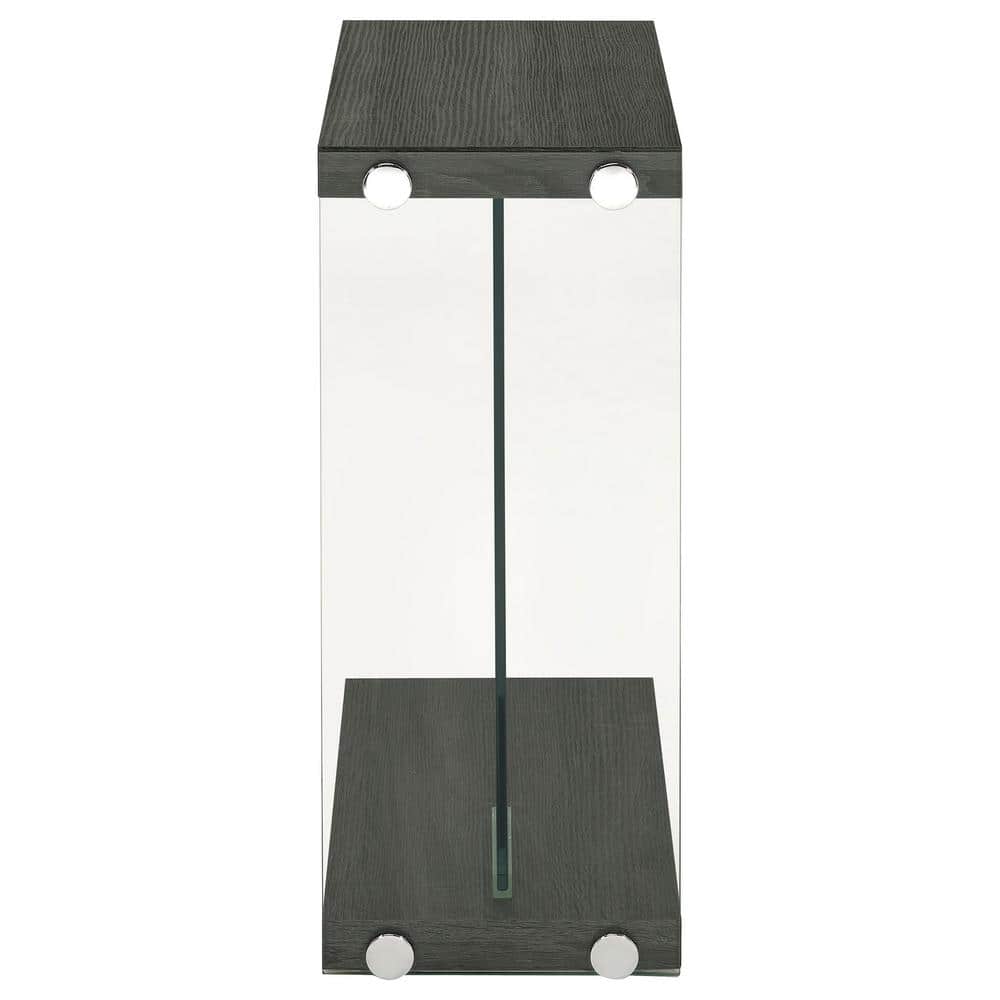 Weathered Grey Rectangular Wood Accent Table