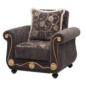 Washington Collection Grey Convertible Armchair with Storage