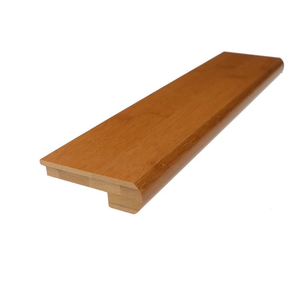 Hush 0.375 in. Thick x 2.78 in. Wide x 78 in. Length Flat Gloss Hardwood Trim Stair Nose