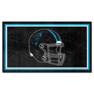 Carolina Panthers Black 3 ft. x 5 ft. Plush Area Rug