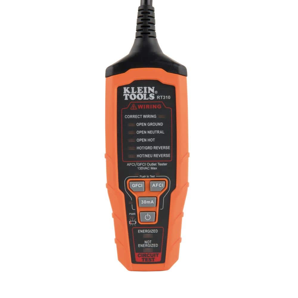 Klein Tools RT310 Digital AFCI/GFCI Outlet Tester