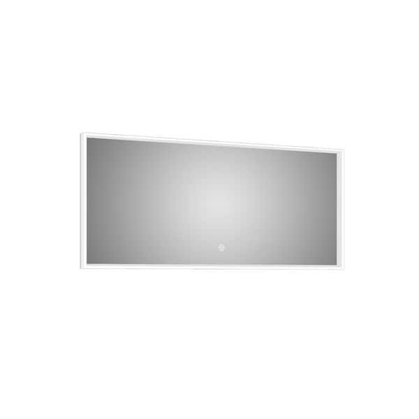 LTL Home Products Azure 48 in. W x 24 in. H Lighted Impressions Frameless Rectangular LED Light Bathroom Vanity Mirror