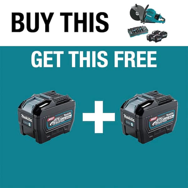 80V max (40V max X2) XGT Brushless Cordless 14 in. Power Cutter Kit with 4 Batteries (8.0Ah)