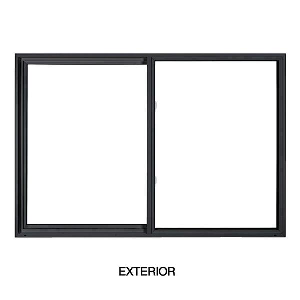 SIMONTON Premium WX 47.5 in. W x 35.5 in H XO Left-Handed Black