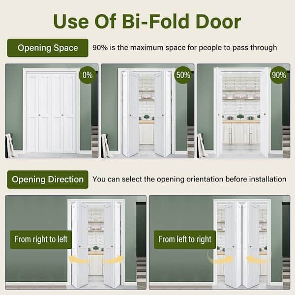 EH PUERTA 48 in. x 80 in. DIY 2-Panel Solid Core MDF White Primed