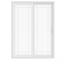 JELD-WEN 60 in. x 96 in. V-4500 White Vinyl Right-Hand 9 Lite Sliding ...