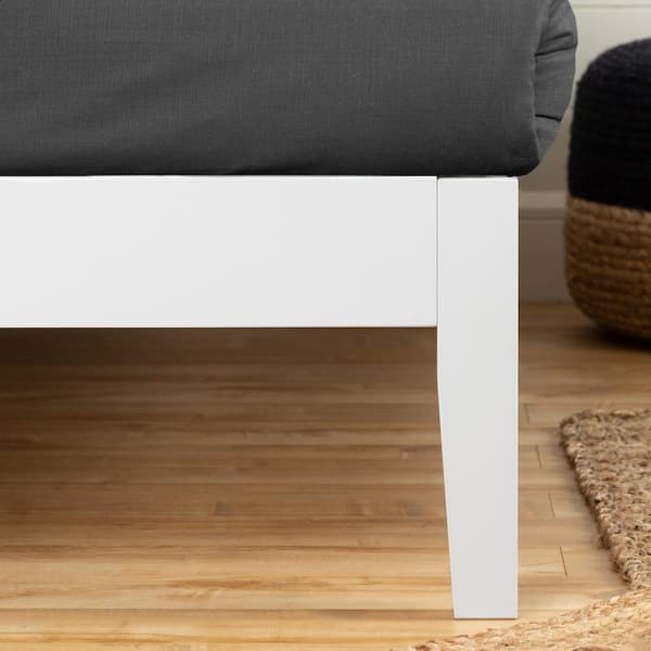 Vito Pure White Queen Size Platform Bed 62.5 in. W