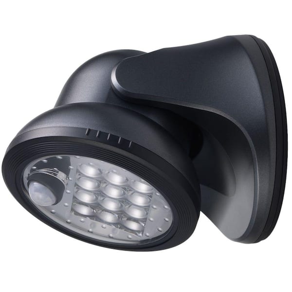 Light It! Charcoal 12-LED Wireless Motion-Activated Weatherproof Porch Light