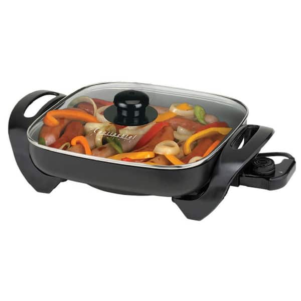 Brentwood 144 sq. in. Copper Nonstick Electric Skillet SK-66 - The Home  Depot